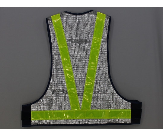 福徳産業 銀メッシュベスト 反射材付き #9654 1枚(ご注文単位1枚)【直送品】