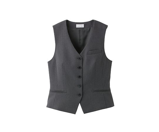 FACEスーツ レディスベスト チャコールグレー 13G FV1301L-12 13G 1枚（ご注文単位1枚）【直送品】