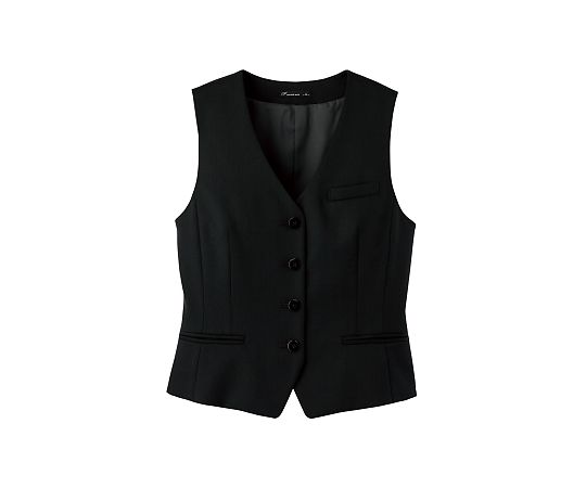 FACEスーツ レディスストレッチベスト ブラック 9G FV1305L-16 9G 1枚（ご注文単位1枚）【直送品】