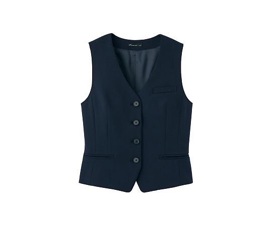 FACEスーツ レディスストレッチベスト ネイビー 15G FV1306L-8 15G 1枚（ご注文単位1枚）【直送品】