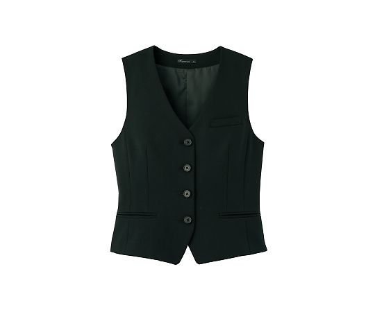 FACEスーツ レディスストレッチベスト ブラック 17G FV1306L-16 17G 1枚（ご注文単位1枚）【直送品】