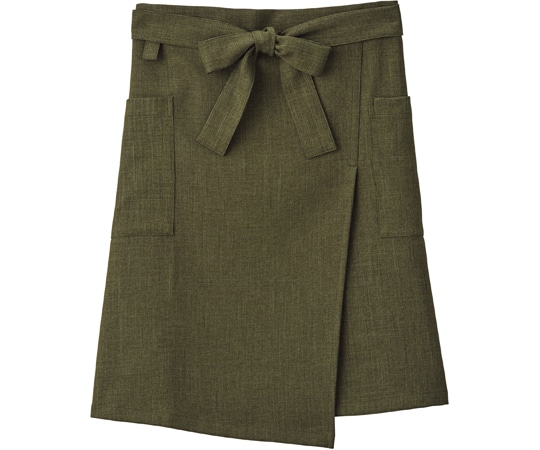 ボンマックス 和エプロン グリ-ン FK7172-4 1枚（ご注文単位1枚）【直送品】