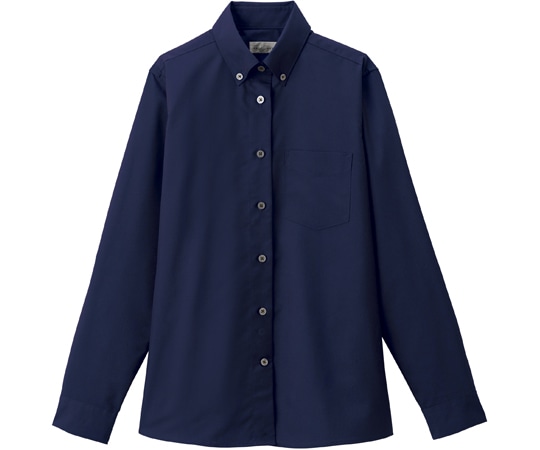ボンマックス レディスボタンダウン長袖ブラウス ネイビー 11G FB4044L-8 11G 1枚（ご注文単位1枚）【直送品】