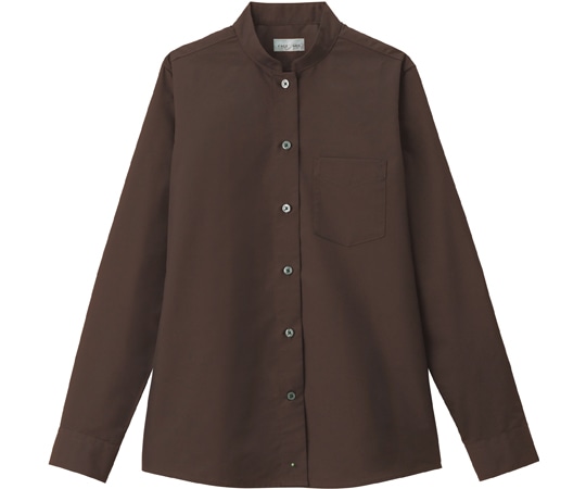 ボンマックス レディススタンドカラー長袖ブラウス ブラウン 13G FB4046L-5 13G 1枚（ご注文単位1枚）【直送品】