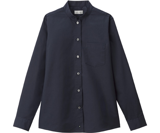 ボンマックス レディススタンドカラー長袖ブラウス ネイビー 15G FB4046L-8 15G 1枚（ご注文単位1枚）【直送品】