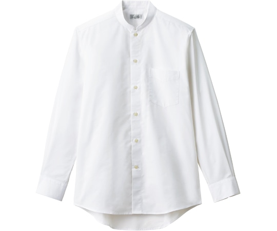 ボンマックス メンズスタンドカラー長袖シャツ ホワイト LL FB5051M-15 LL 1枚（ご注文単位1枚）【直送品】