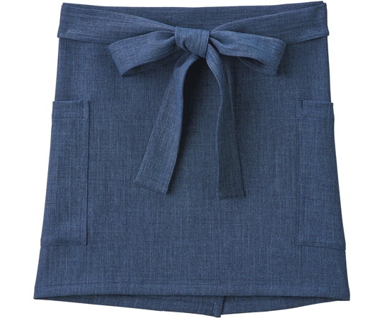 ボンマックス 和エプロンショート ブルー FK7183-7 1枚（ご注文単位1枚）【直送品】