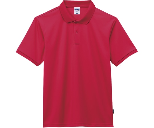 ボンマックス ベーシックドライポロシャツ(ポリジン加工) レッド M MS3120-3 M 1枚（ご注文単位1枚）【直送品】