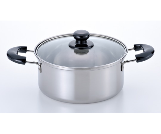 和平フレイズ バジコ IH対応ステンレス 両手鍋 20cm COM-9843 1個（ご注文単位1個）【直送品】