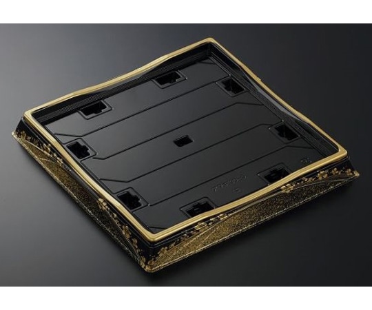 中央化学 寿司容器 HS天城 30-5 まきえ金-BK 本体 120枚 376046 1ケース(ご注文単位1ケース)【直送品】