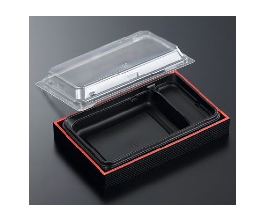 中央化学 折箱 CWAT 20-12S 黒-E赤黒(ボ)本体・蓋セット 300枚 266809 1ケース(ご注文単位1ケース)【直送品】