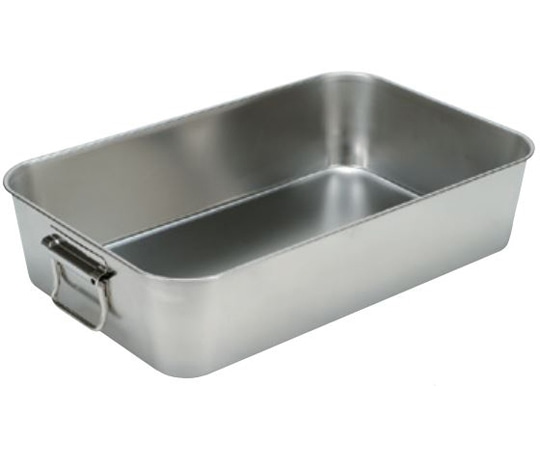 スギコ産業 18-8 給食バット 可動ハンドル H140mm 約28L SK-6038H 1個（ご注文単位1個）【直送品】