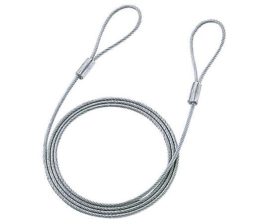 アズワン φ3.5mmx1.5m セキュリティワイヤー(ビニールコート) EA983TS-277 1個(ご注文単位1個)【直送品】