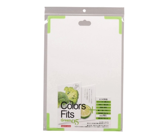 パール金属 Colors fits 滑りにくいまな板(抗菌・食洗対応) グリーン C-2888 1枚（ご注文単位1枚）【直送品】