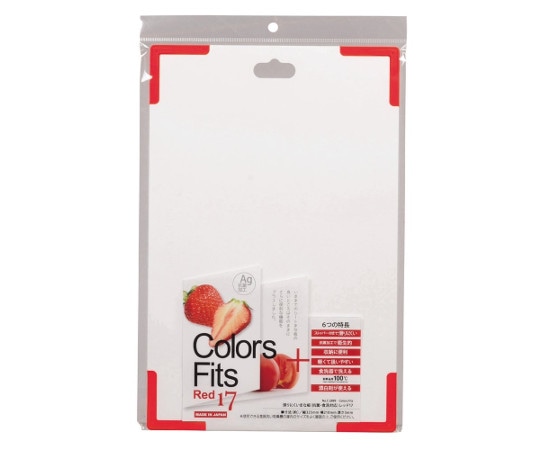 パール金属 Colors fits 滑りにくいまな板(抗菌・食洗対応) レッド C-2889 1枚（ご注文単位1枚）【直送品】