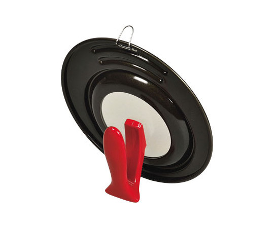 パール金属 ロッソ・ブラック シリコーン加工窓付スタンドパンカバー 18~22cm用 HB-2636 1枚（ご注文単位1枚）【直送品】