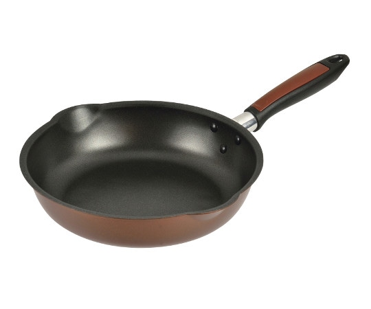 パール金属 軽わざパン ふっ素加工IH対応両口深型フライパン 24cm HB-3032 1枚（ご注文単位1枚）【直送品】