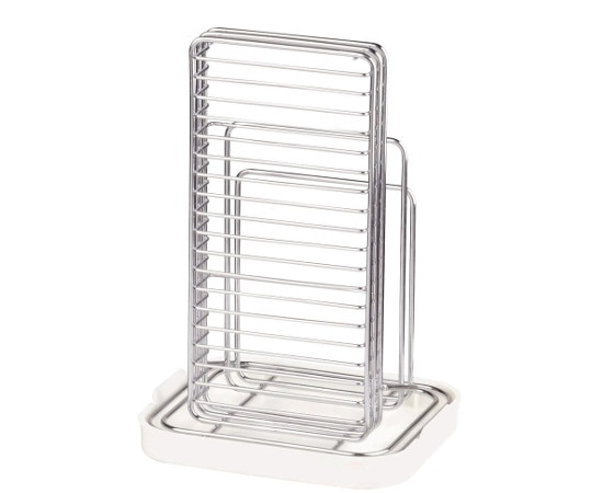 パール金属 シンプルストレージ 包丁・まな板スタンド ホワイト HB-312 1個（ご注文単位1個）【直送品】