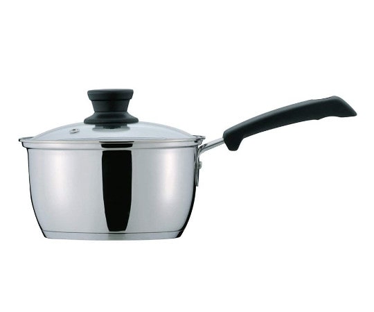 パール金属 クラッセ 3層底ガラス蓋付片手鍋 16cm(内面ふっ素加工) HB-3414 1個（ご注文単位1個）【直送品】