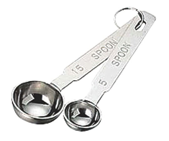 アズワン kan 18-8厚口計量スプーン 2本組  1個（ご注文単位1個）【直送品】