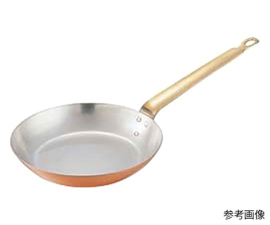 丸新銅器 銅フライパン 黄銅ハンドル 24cm  1個（ご注文単位1個）【直送品】