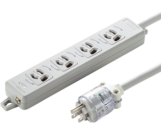 サンワサプライ 医用接地プラグ付き電源タップ TAP-HPM4-5W 1個(ご注文単位1個)【直送品】