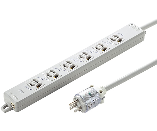 サンワサプライ 医用接地プラグ付き電源タップ TAP-HPM6-1W 1個(ご注文単位1個)【直送品】