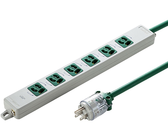 サンワサプライ 医用接地プラグ付き電源タップ TAP-HPM6-3G 1個(ご注文単位1個)【直送品】