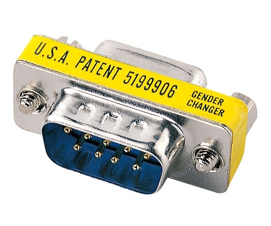 サンワサプライ ジェンダーチェンジャー D-sub9pinコネクタオスメス AD9S-MFK 1個(ご注文単位1個)【直送品】