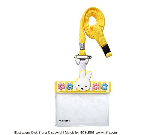 セントレディス ミッフィー ネームホルダー ストライプ イエロー ST-ZMF0030 1個(ご注文単位1個)【直送品】
