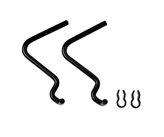 和気産業 穴あきボード用 黒フック L型 2セット入 ANB-804 1セット(ご注文単位1セット)【直送品】