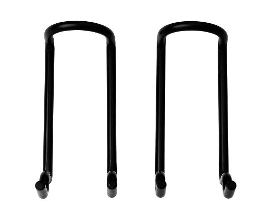 和気産業 穴あきボード用 黒フックダブル 50mm 2セット入 ANB-810 1セット(ご注文単位1セット)【直送品】