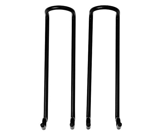 和気産業 穴あきボード用 黒フックダブル 90mm 2セット入 ANB-811 1セット(ご注文単位1セット)【直送品】