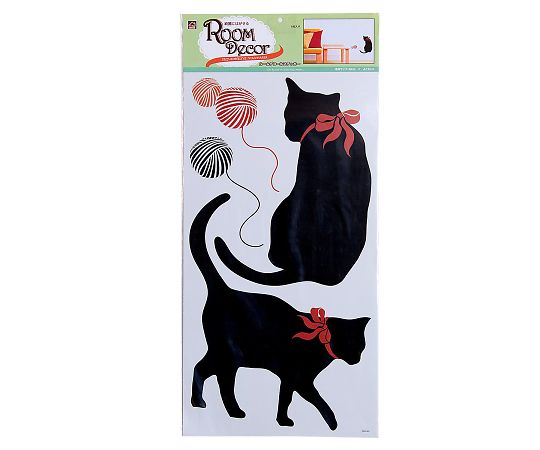 S&Cコーポレーション ルームデコステッカー ネコ PLK119 1枚(ご注文単位1枚)【直送品】