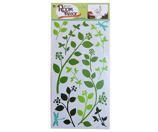 S&Cコーポレーション ルームデコスッテカー 葉 PLK126 1枚(ご注文単位1枚)【直送品】