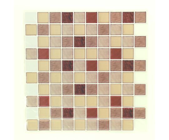 S&Cコーポレーション タイルステッカー モザイクタイル スクエアブラウン 2セット入 ITL003 1セット(ご注文単位1セット)【直送品】