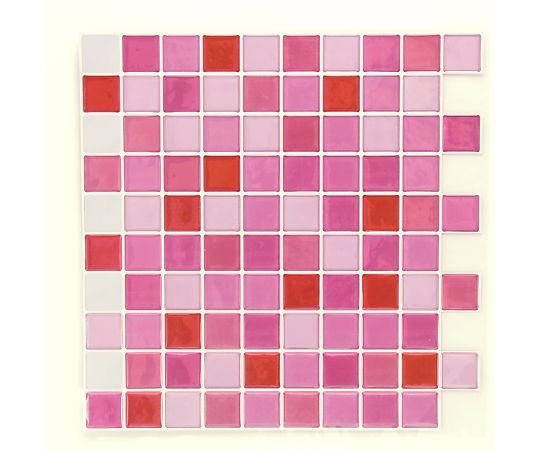 S&Cコーポレーション タイルステッカー モザイクタイル スクエアピンク 2セット入 ITL006 1セット(ご注文単位1セット)【直送品】