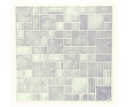 S&Cコーポレーション タイルステッカー モザイクタイル ミックスホワイト 2セット入 ITL010 1セット(ご注文単位1セット)【直送品】