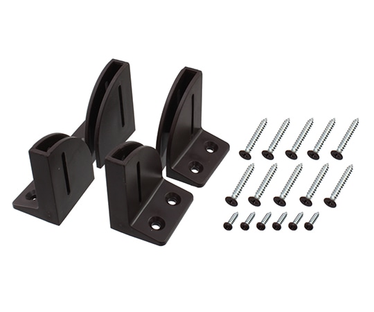 ハイロジック WALL TQOOL パネル固定パーツ ダークブラウン 58622 1組(ご注文単位1組)【直送品】