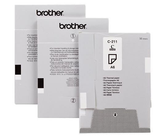 ブラザー MPrint用ペーパーカセット感熱紙 C-211 1個(ご注文単位1個)【直送品】