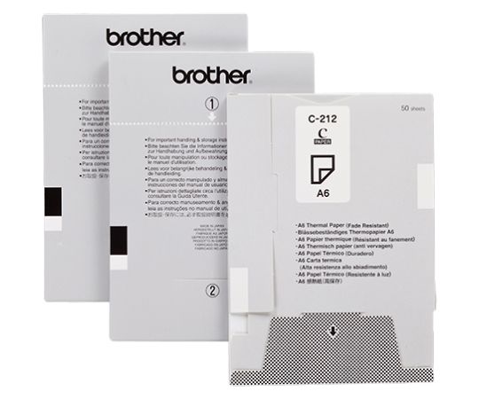 ブラザー MPrint用ペーパーカセット高保存性感熱紙 C-212 1個(ご注文単位1個)【直送品】