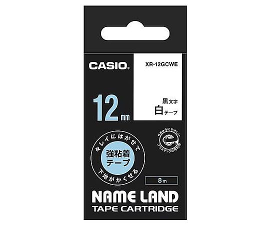 エスコ 12mm テープカートリッジ(白に黒文字) EA761DX-12 1個(ご注文単位1個)【直送品】