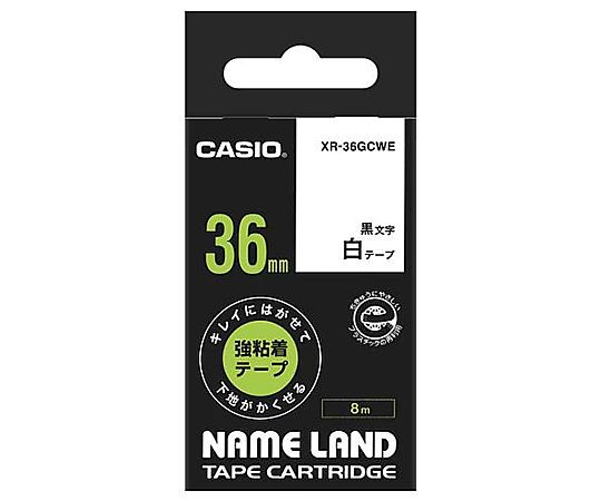 エスコ 36mm テープカートリッジ(白に黒文字) EA761DX-36 1個(ご注文単位1個)【直送品】