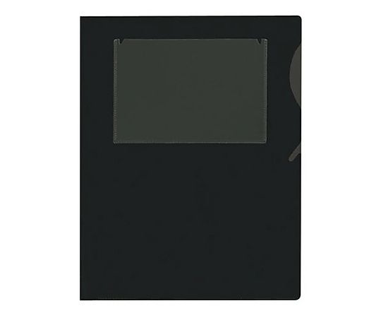 エスコ A4/310x240mm クリアーフォルダーケース(ブラック/5枚) EA762CB-111 1パック(ご注文単位1パック)【直送品】