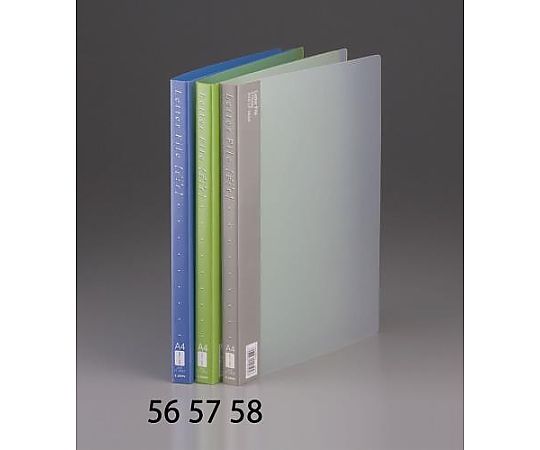 エスコ A4/S型 レターファイル(青/1冊) EA762CF-56 1冊(ご注文単位1冊)【直送品】
