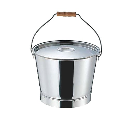 カンダ 18-8溶接バケツ フタ 10L用 092016 1個（ご注文単位1個）【直送品】