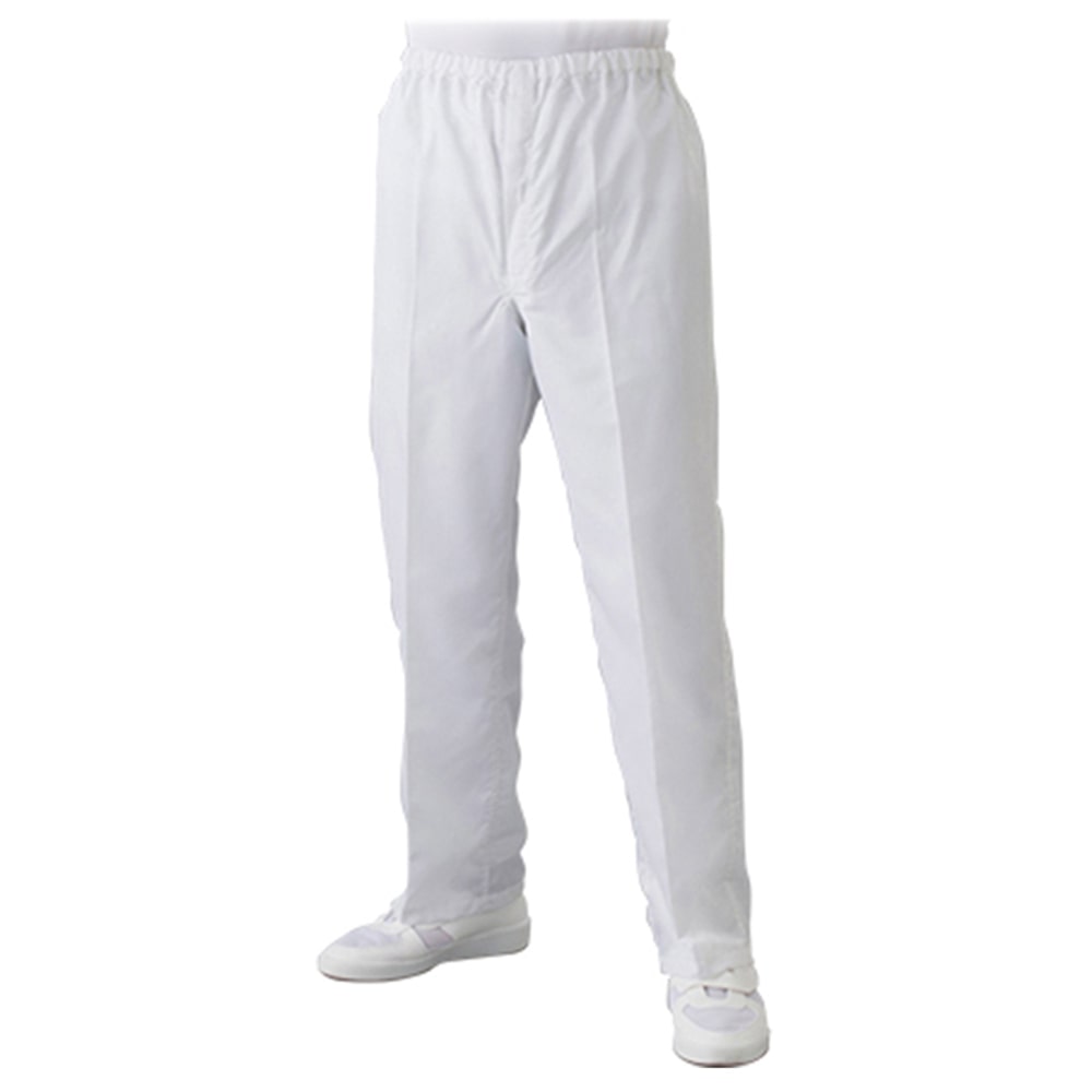 東洋リントフリー クリーンルーム用パンツ(男性用･ホワイト) 3L FD300A-01 3L 1着 (ご注文単位1着)【直送品】