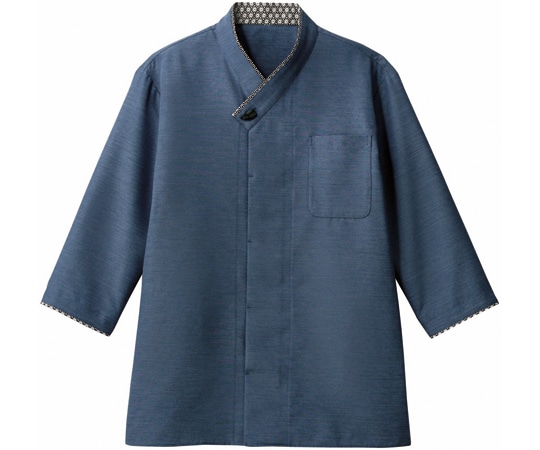 住商モンブラン シャツ 兼用 7分袖 ネイビー/黒 LL 2-739 LL 1枚（ご注文単位1枚）【直送品】