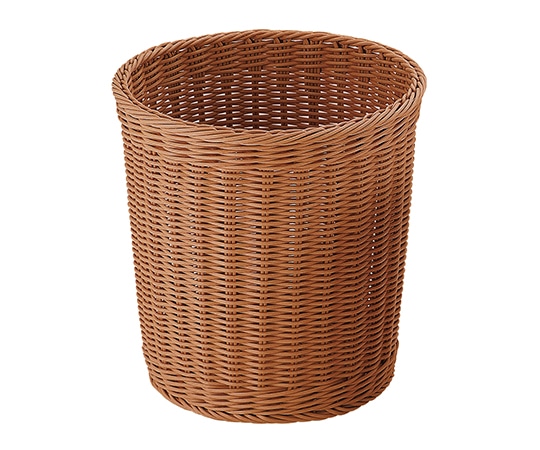 アズワン トラッシュボックス 丸型 大 ブラウン 603576 1個(ご注文単位1個)【直送品】