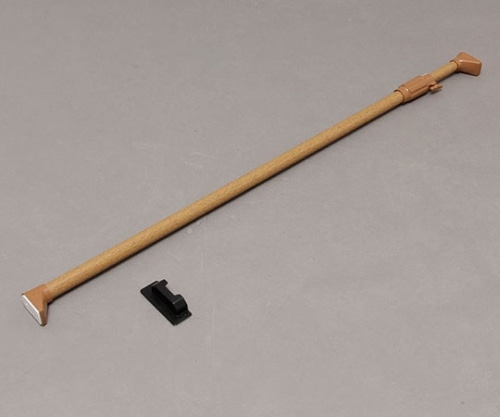 アイリスオーヤマ 木調強力伸縮棒 ダークブラウン H-MNPJ-190 1本（ご注文単位1本）【直送品】